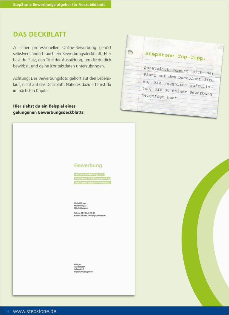Stepstone Lebenslauf Tipps Hrsg Für Der Stepstone Bewerbungsratgeber