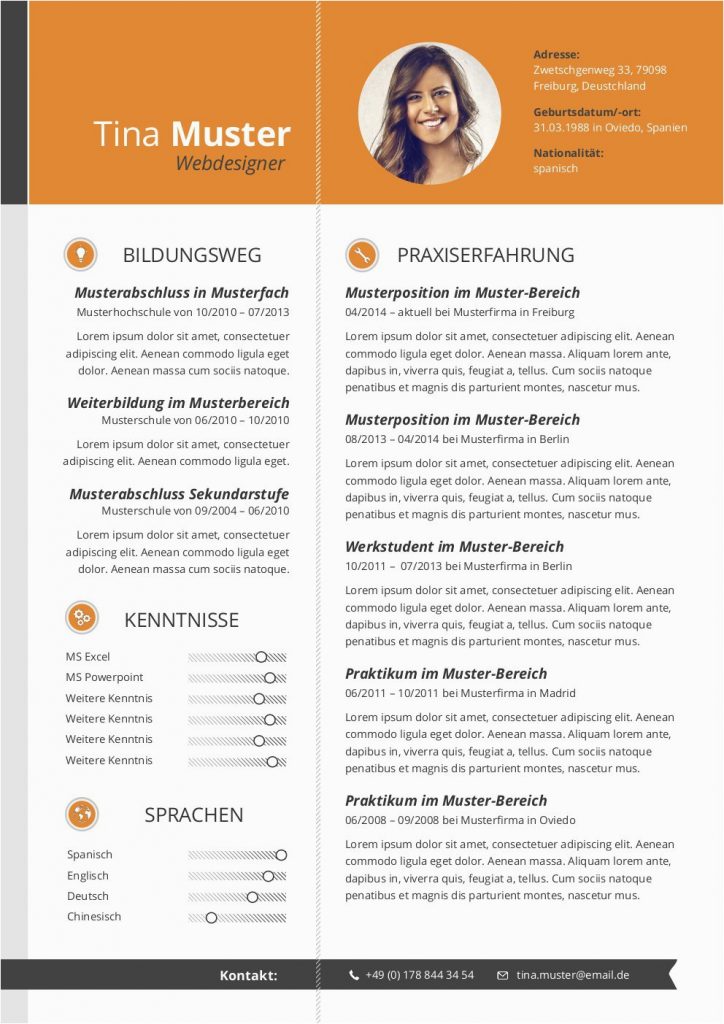 Lebenslauf Vorlagen Karrierebibel Premium Bewerbungsmuster 4 | lebenslauf