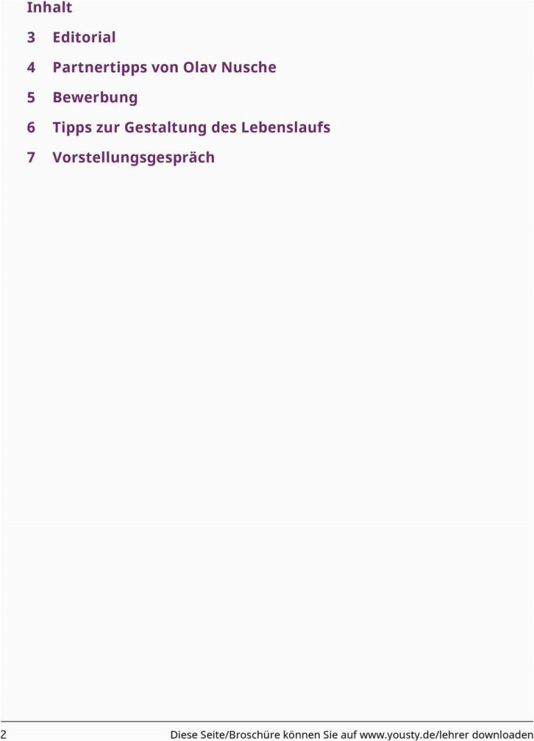 Lebenslauf Muster Yousty Bewerben Mit Erfolg Leitfaden Für Lehrerinnen