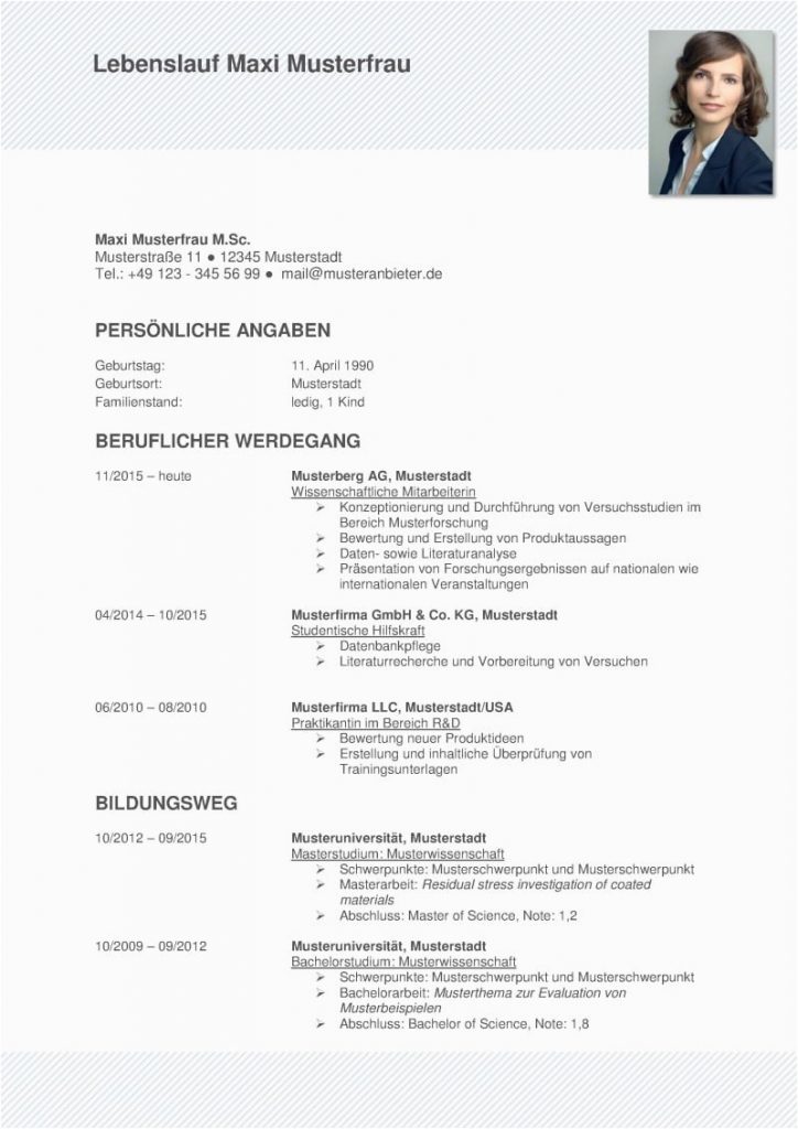 Lebenslauf Sch n Gestalten Mit Word Tabellarischer Lebenslauf Vorlage 