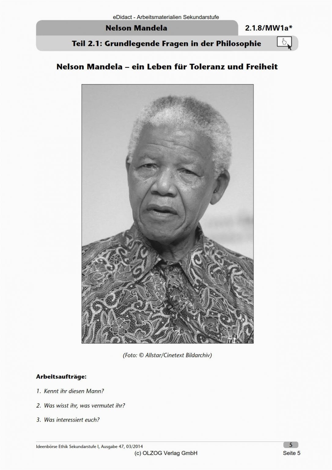 Nelson Mandela Lebenslauf Kurz Englisch Nelson Mandela Ein Leben Für