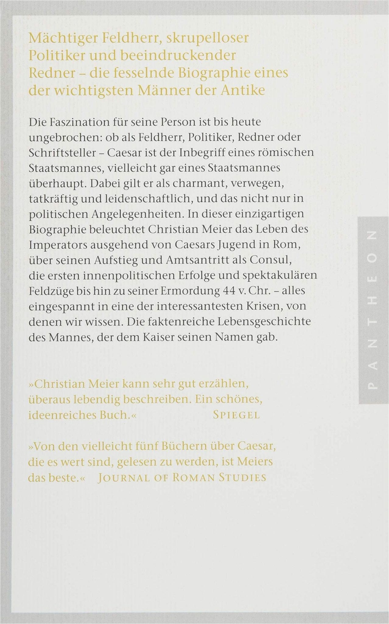 Caesar Lebenslauf Deutsch Caesar Amazon Meier Christian Bücher | lebenslauf