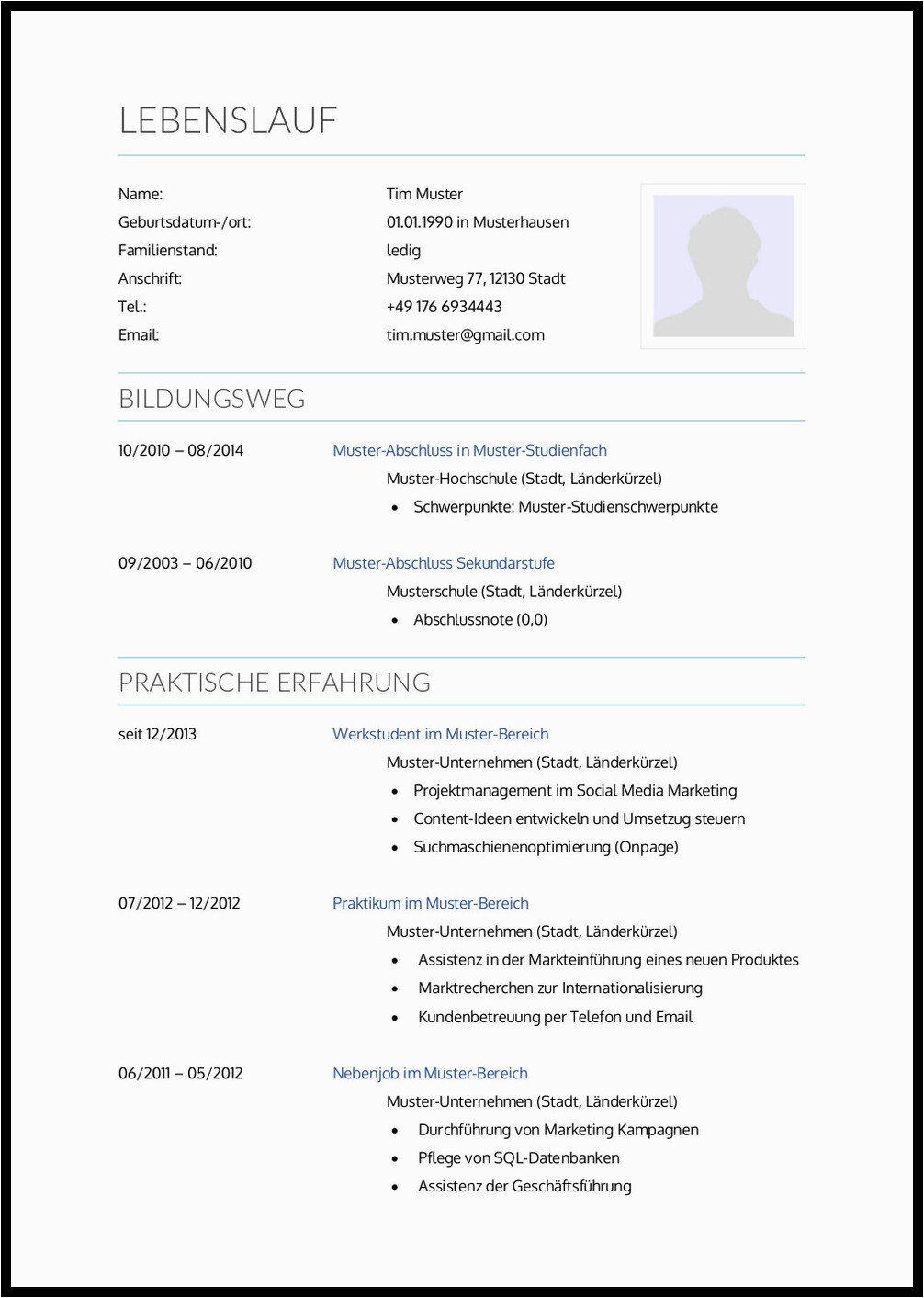 lebenslauf modell muster word auf deutsch europass deutschland 2019 open office modelle lebenslauf gratis ohne bild pdf bewerbungsmuster