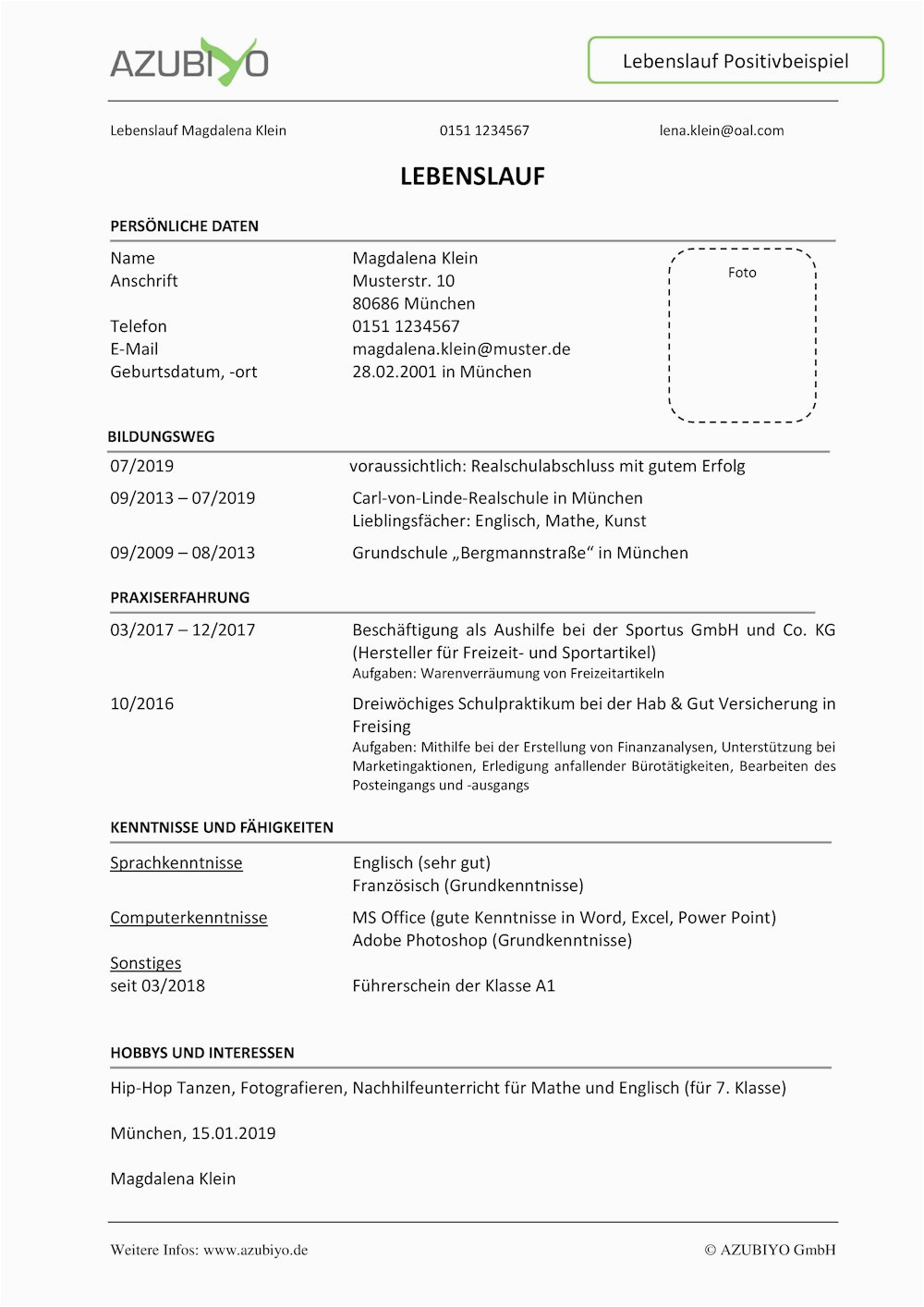 Lebenslauf Deutsch Klasse 8 Beispiele Lebenslauf Positive Und Negative