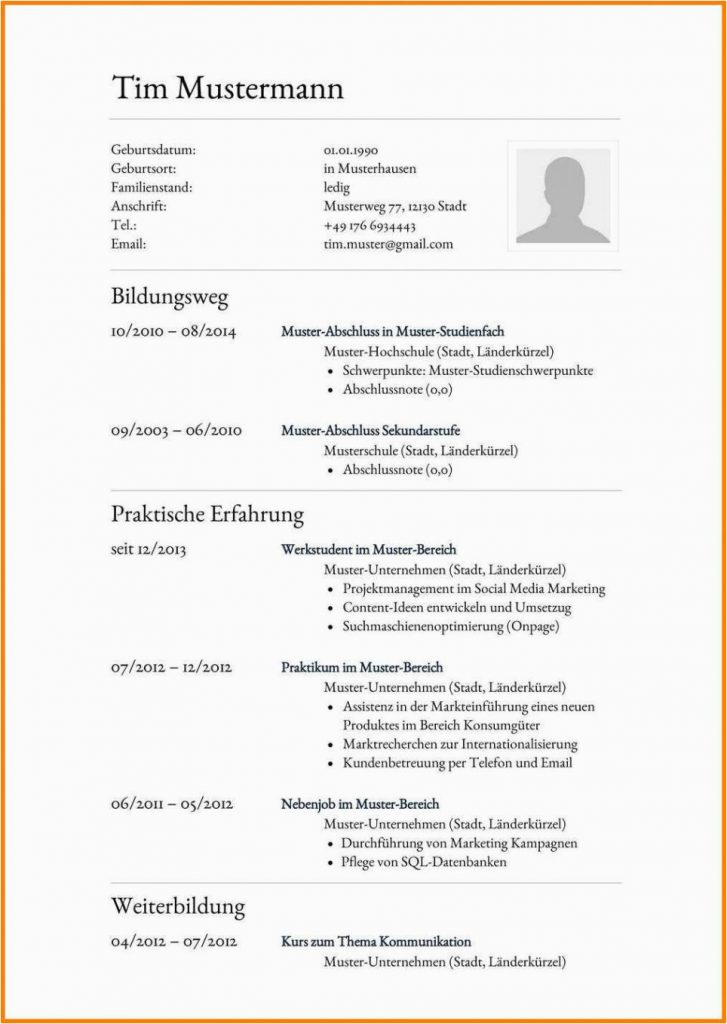 Lebenslauf Englisch Lehrer Vorlage Tabellarischer Lebenslauf Lehrer In