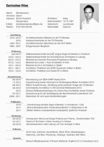 sample cv in german format