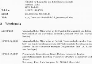 Akademischer Lebenslauf Deutsch Akademischer Lebenslauf Udo Michael Klein Pdf Free Download