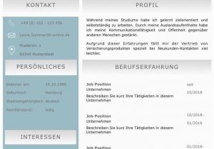 Cv Deutsch Lebenslauf Lebenslaufvorlage Cv Emerald Candidate In Deutsch Download
