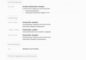 Deutsch Fließend Lebenslauf Lebenslauf Vorlage Akademisch Kostenloser Download