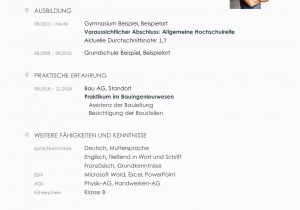 Deutsch Fließend Lebenslauf Lebenslauf Vorlage Studium Kostenloser Download
