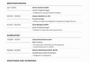 Lebenslauf Auf Deutsch Beispiel Lebenslauf Vorlagen & Muster Kostenloser Download Als Pdf