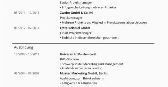 Lebenslauf.com Vorlagen Lebenslauf Vorlagen & Muster Kostenloser Download Als Pdf