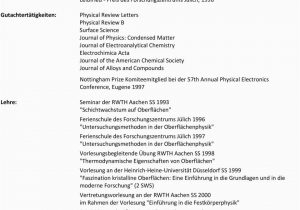 Lebenslauf Deutsch Jülich Lebenslauf Priv Doz Dr M Giesen Studium Der Physik