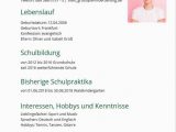Lebenslauf Deutsch Klasse 8 Lebenslauf Für Das Schülerpraktikum Muster Für Korrekten