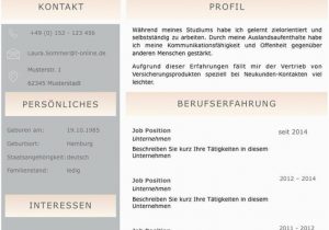 Lebenslauf Deutsch Modern Bewerbungsvorlage Cv Golden Candidate In Deutsch Download