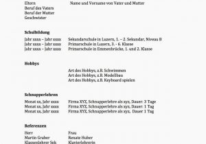 Lebenslauf Deutsch Schüler Lebenslauf Lehrstelle Vorlagen