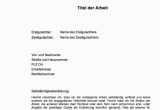 Lebenslauf Doktorarbeit Englisch Tipps Erstellung & Gestaltung Vom Deckblatt Einer