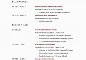 Lebenslauf Download Deutsch 77 Lebenslauf Vorlagen & Muster 2020