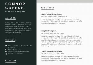 Lebenslauf Graphic Design Free Experience Graphic Designer Resume Cv Template In