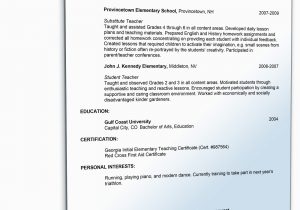 Lebenslauf Noten Englisch Sample Resume for Teacher Position • De Bewerbung Download
