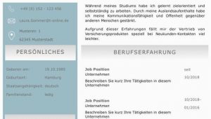 Lebenslauf Profil Deutsch Lebenslaufvorlage Cv Emerald Candidate In Deutsch Download