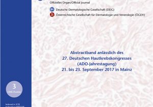Lebenslauf Schlicht Chemnitz Poster 2017 Jddg Journal Der Deutschen Dermatologischen