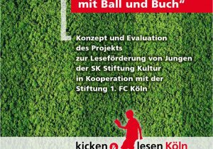 Liz Pichon Lebenslauf Deutsch Das Projekt "kicken & Lesen Köln" Leseförderung Mit Ball