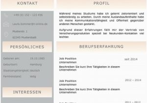 Moderner Lebenslauf Mit Symbolen Bewerbungsvorlage Cv Golden Candidate In Deutsch Download