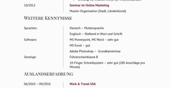 Schreibt Man Deutsch Im Lebenslauf Groß Lebenslauf Muster Für Verkäufer