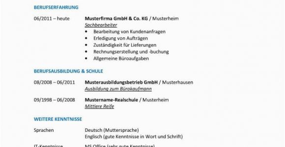 Tabellarischer Lebenslauf Deutsch Der Tabellarische Lebenslauf Aufbau Inhalt format